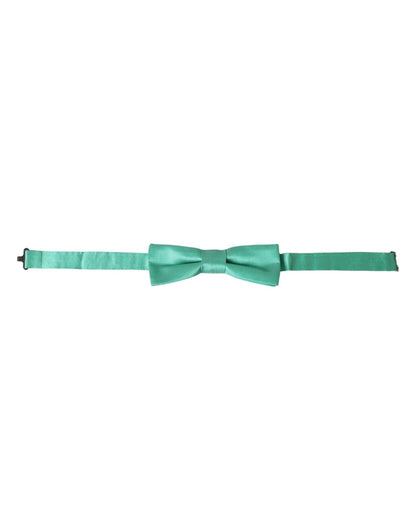 Dolce & Gabbana Mint Green Silk Adjustable Neck Men Bow Tie – par Dolce & Gabbana | Disponible sur Sandy Store ByNet