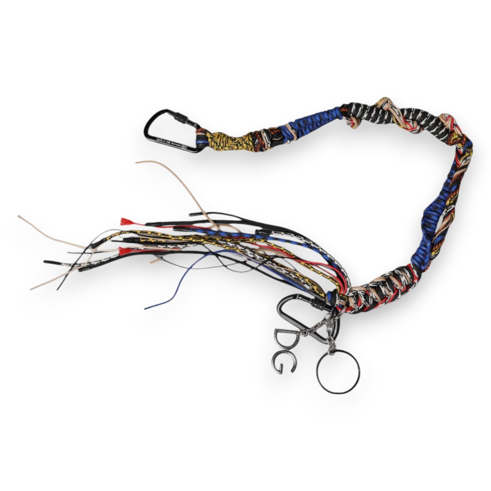 Dolce & Gabbana Multicolor Braided Rope Logo Bag Shoulder Strap - Sandy Store ByNet
