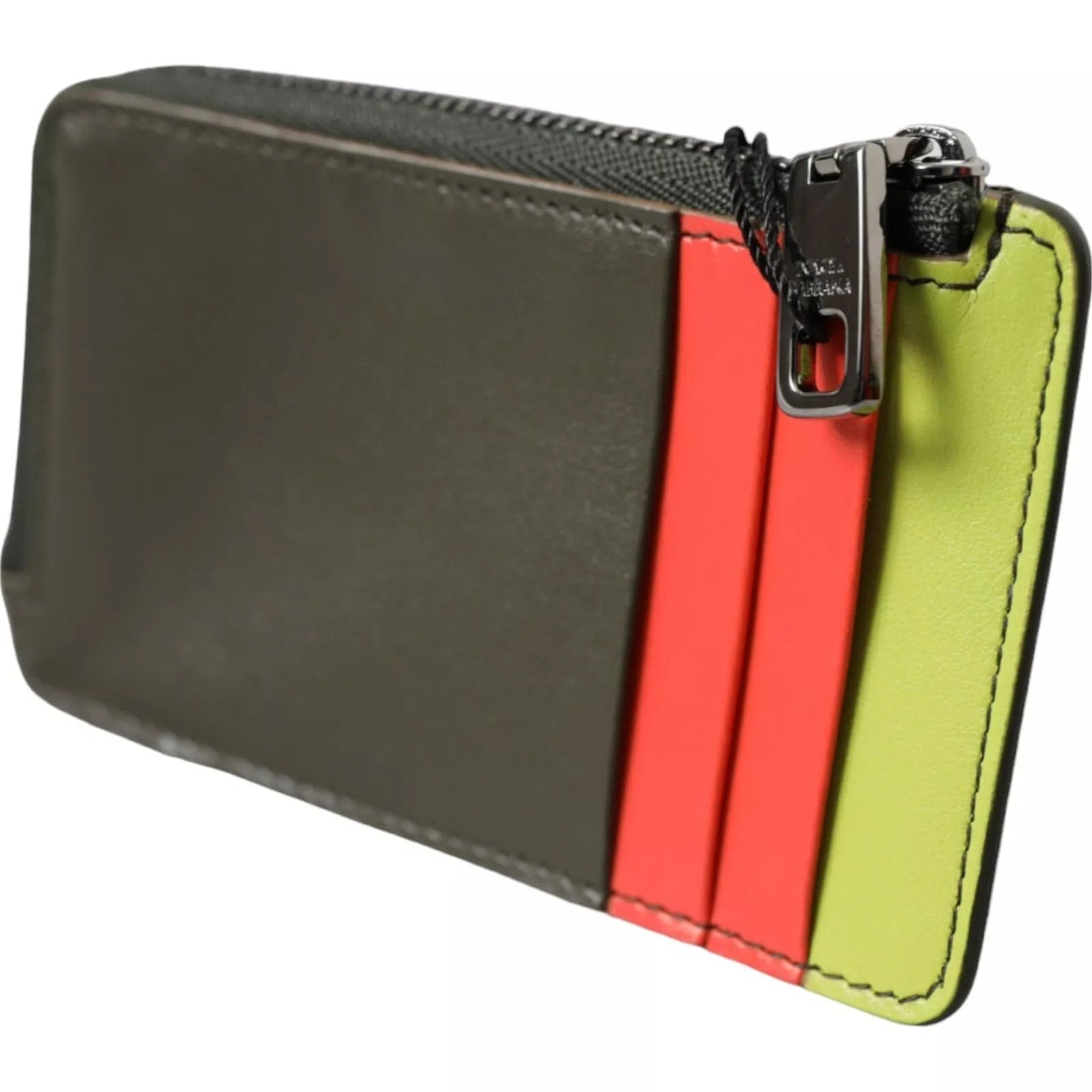 Dolce & Gabbana Multicolor Calfskin Leather Logo Card Holder Women Wallet – par Dolce & Gabbana | Disponible sur Sandy Store ByNet