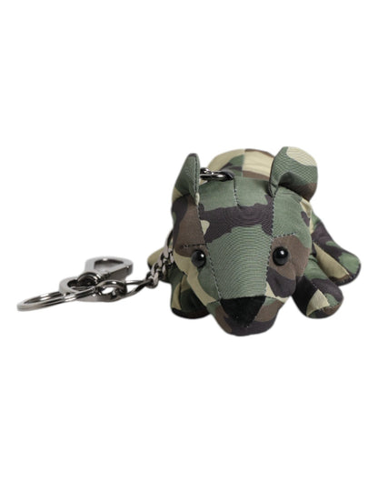 Dolce & Gabbana Multicolor Camouflage Animal Silhouette Keychain Keyring – par Dolce & Gabbana | Disponible sur Sandy Store ByNet