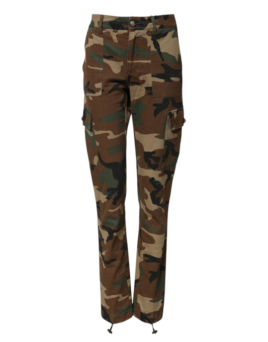 Dolce & Gabbana Multicolor Camouflage Cargo Pants – IT36|XXS par Dolce & Gabbana | Disponible sur Sandy Store ByNet