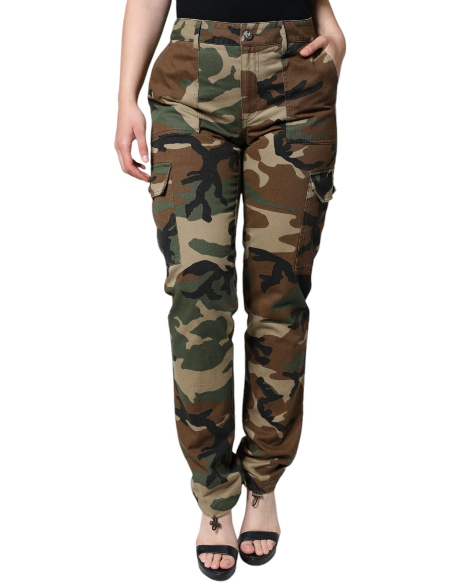 Dolce & Gabbana Multicolor Camouflage Cargo Pants – IT36 | XS par Dolce & Gabbana | Disponible sur Sandy Store ByNet