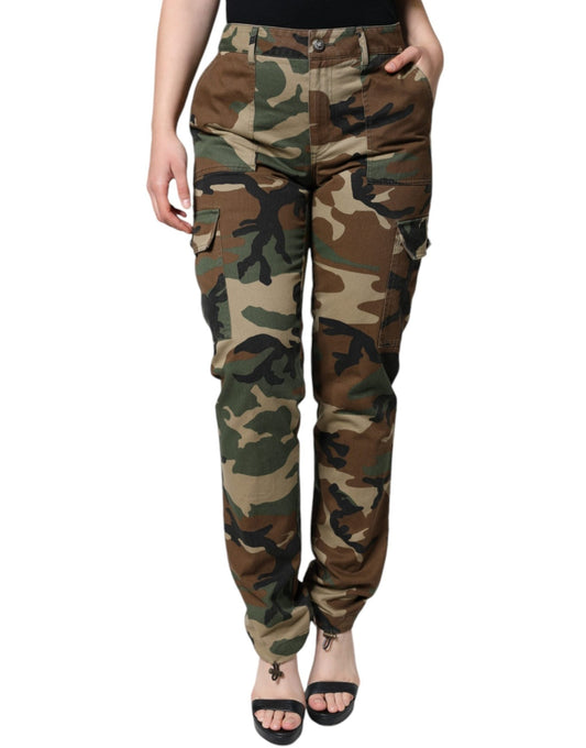 Dolce & Gabbana Multicolor Camouflage Cargo Pants – IT36 | XS par Dolce & Gabbana | Disponible sur Sandy Store ByNet