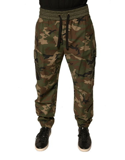 Dolce & Gabbana Multicolor Camouflage Cargo Sweatpants Pants – IT50 | L par Dolce & Gabbana | Disponible sur Sandy Store ByNet