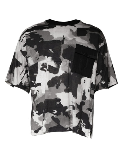 Dolce & Gabbana Multicolor Camouflage Cotton Crewneck T-shirt – IT50 | L par Dolce & Gabbana | Disponible sur Sandy Store ByNet