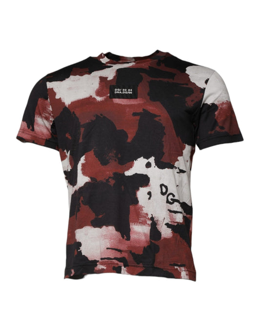 Dolce & Gabbana Multicolor Camouflage Crew Neck T-shirt – IT46 | S par Dolce & Gabbana | Disponible sur Sandy Store ByNet