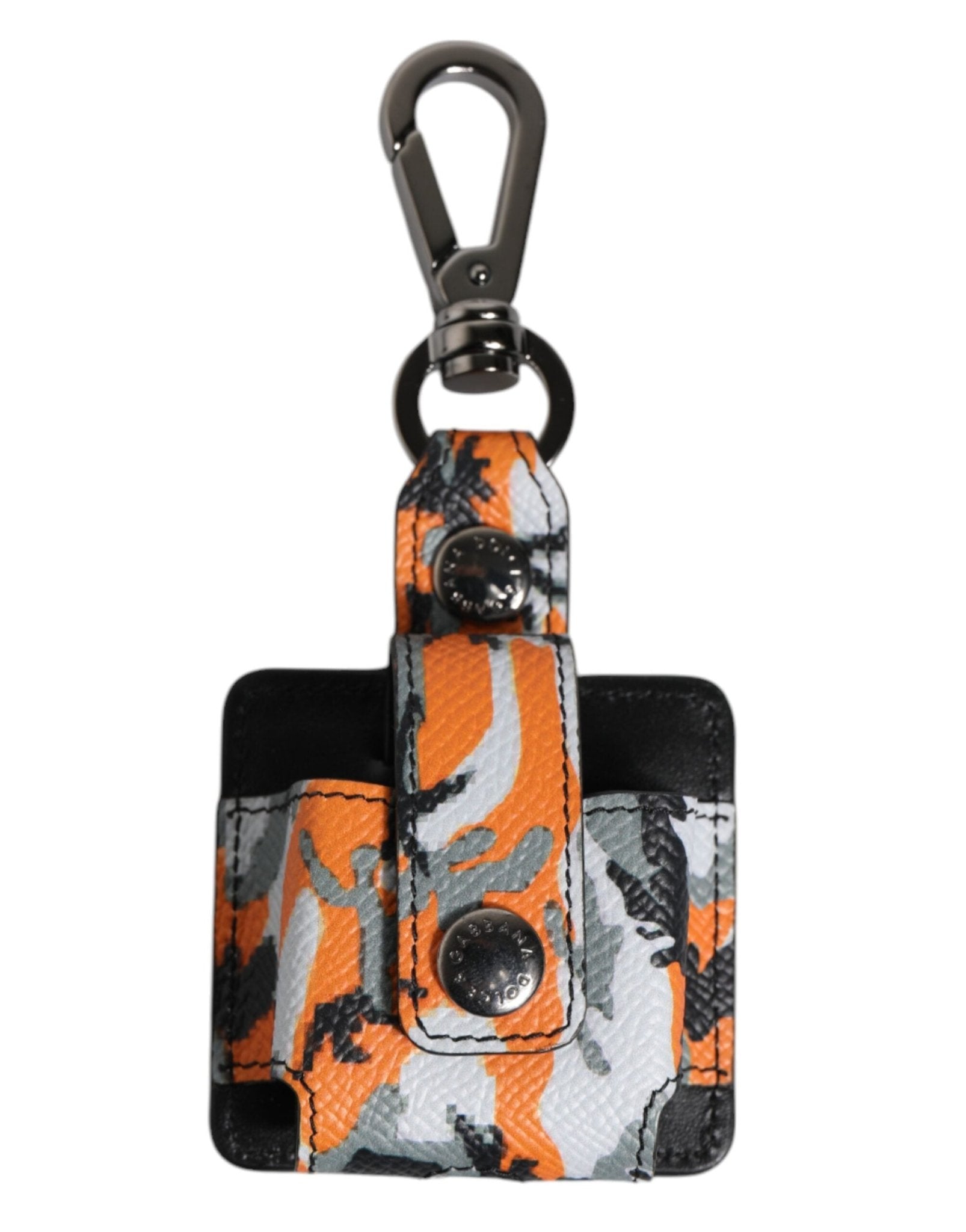 Dolce & Gabbana Multicolor Camouflage Leather Airpods Case – par Dolce & Gabbana | Disponible sur Sandy Store ByNet