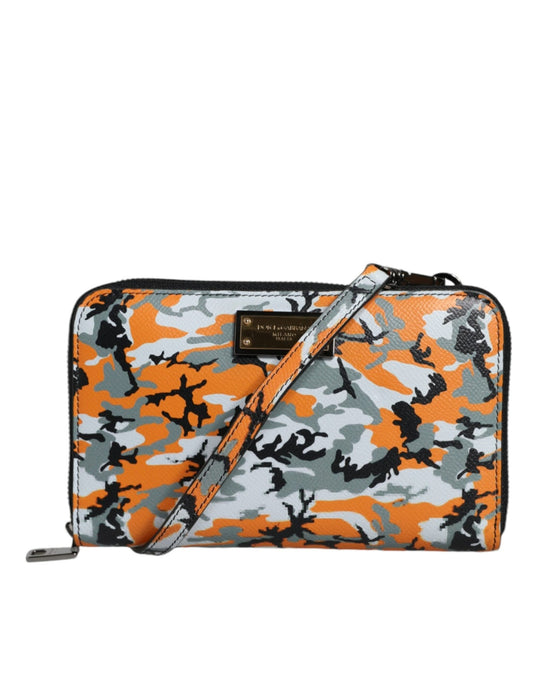 Dolce & Gabbana Multicolor Camouflage Leather Purse Cross Body Bag - Sandy Store ByNet