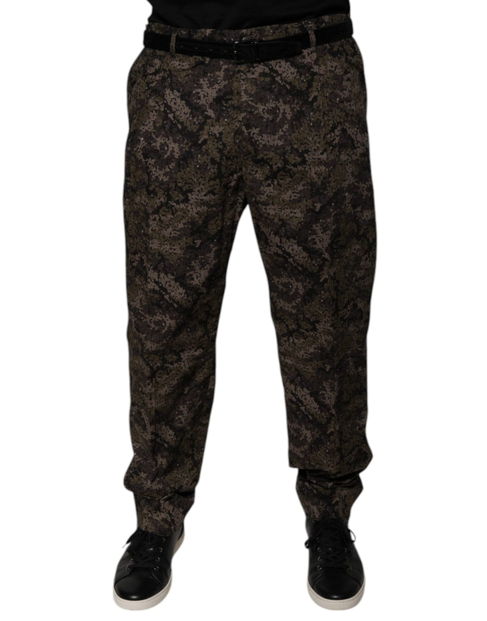 Dolce & Gabbana Multicolor Camouflage Men Dress Pants – IT54 | XL par Dolce & Gabbana | Disponible sur Sandy Store ByNet