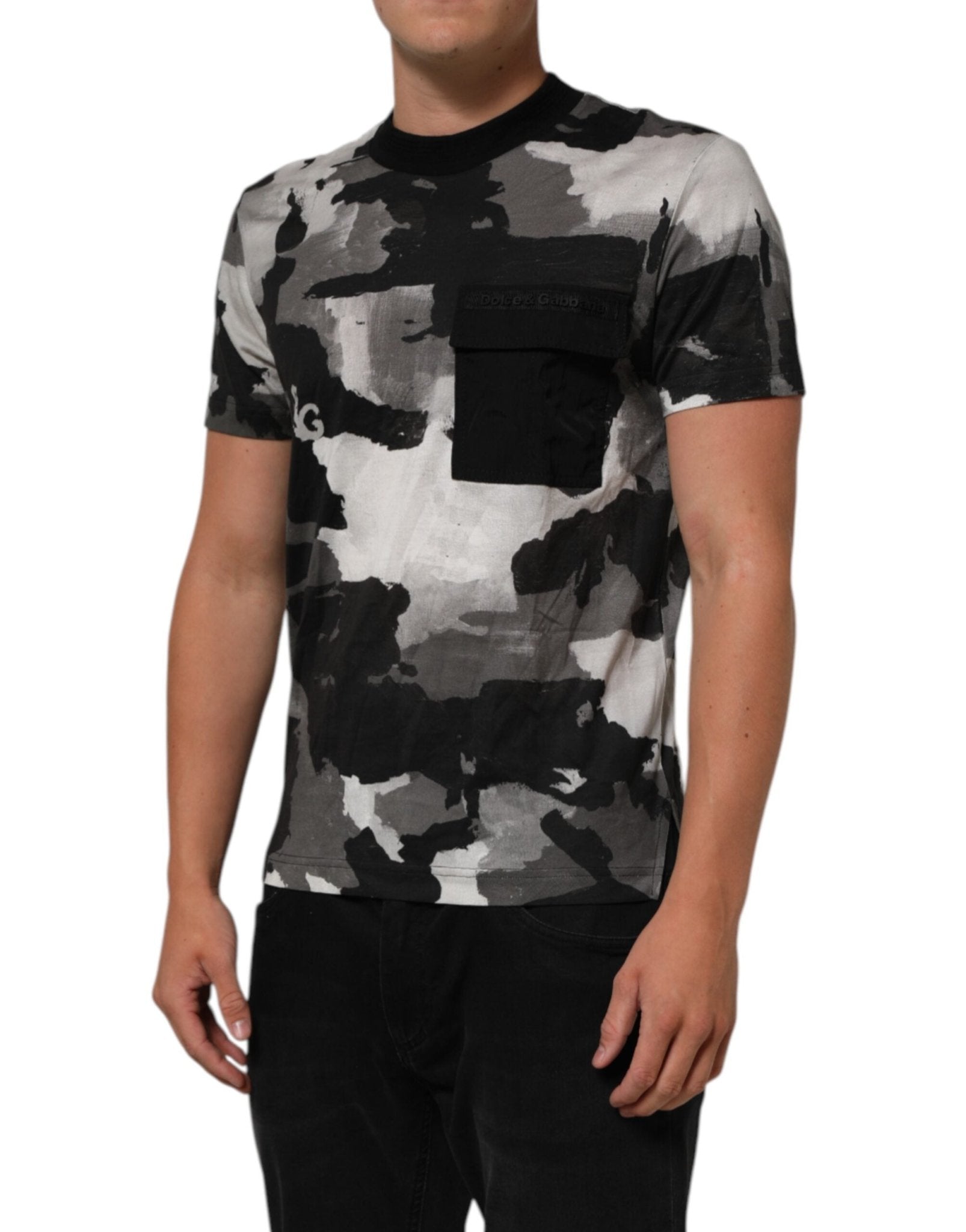 Dolce & Gabbana Multicolor Camouflage Men Short Sleeves T-shirt – S par Dolce & Gabbana | Disponible sur Sandy Store ByNet
