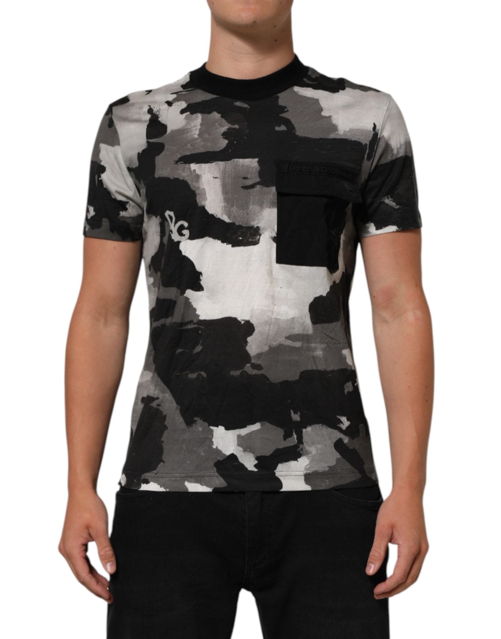 Dolce & Gabbana Multicolor Camouflage Men Short Sleeves T-shirt – S par Dolce & Gabbana | Disponible sur Sandy Store ByNet