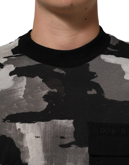 Dolce & Gabbana Multicolor Camouflage Men Short Sleeves T-shirt – S par Dolce & Gabbana | Disponible sur Sandy Store ByNet