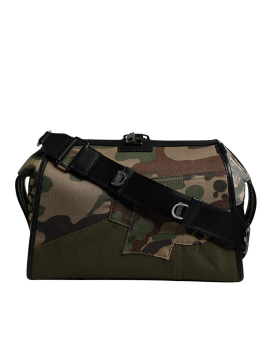 Dolce & Gabbana Multicolor Camouflage Patchwork Crossbody Bag - Sandy Store ByNet