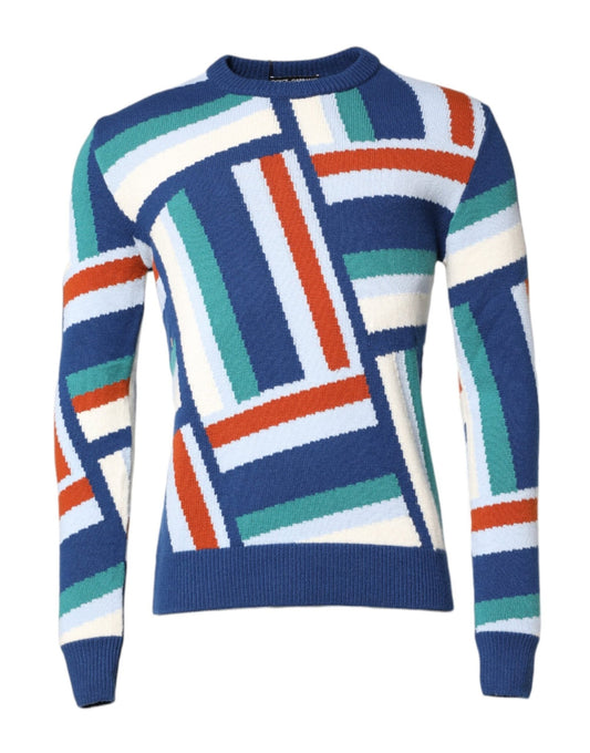 Dolce & Gabbana Multicolor Cashmere Knit Pullover Sweater – IT48 | M par Dolce & Gabbana | Disponible sur Sandy Store ByNet