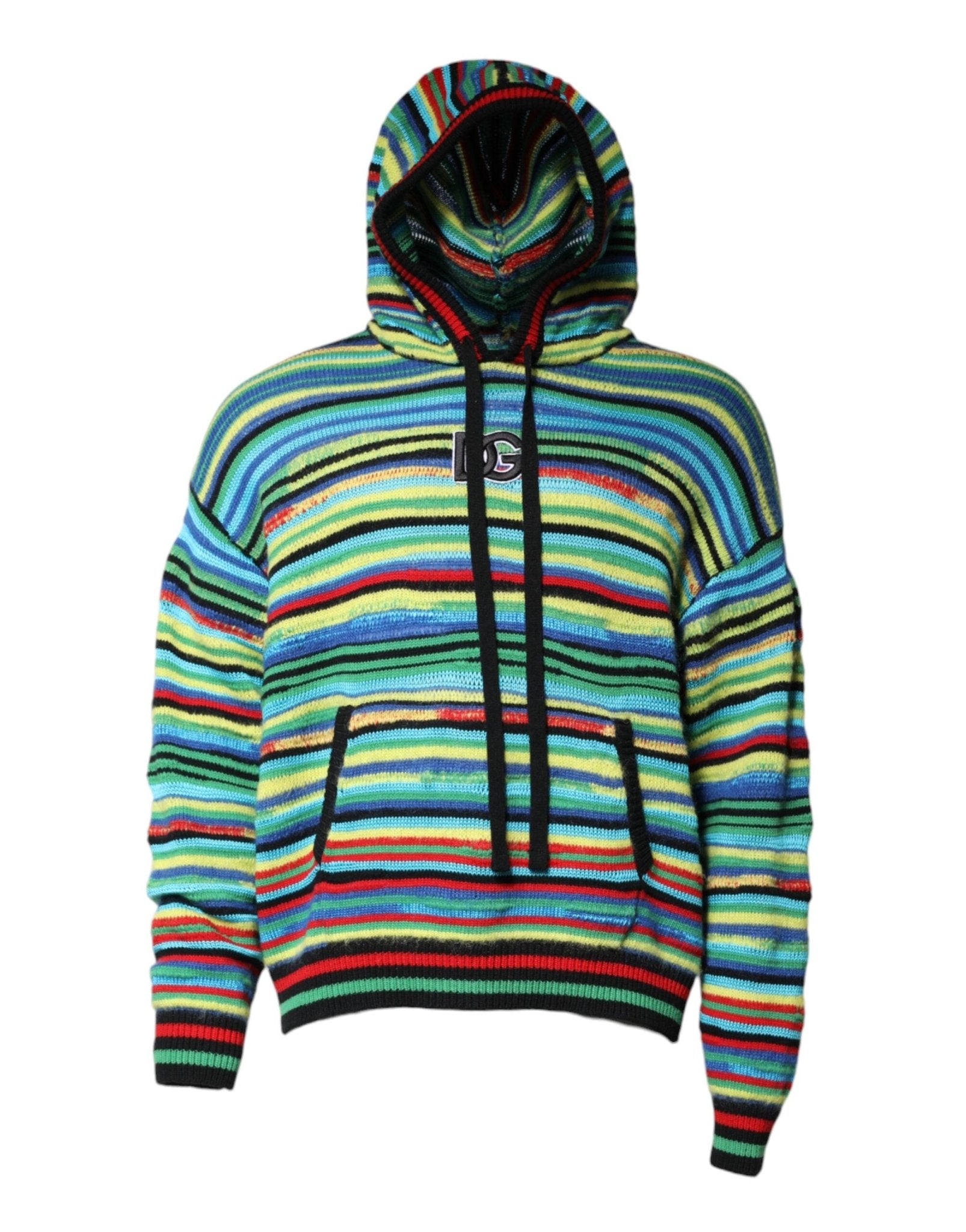 Dolce & Gabbana Multicolor Cotton Hooded Pullover Sweater – IT48 | M par Dolce & Gabbana | Disponible sur Sandy Store ByNet
