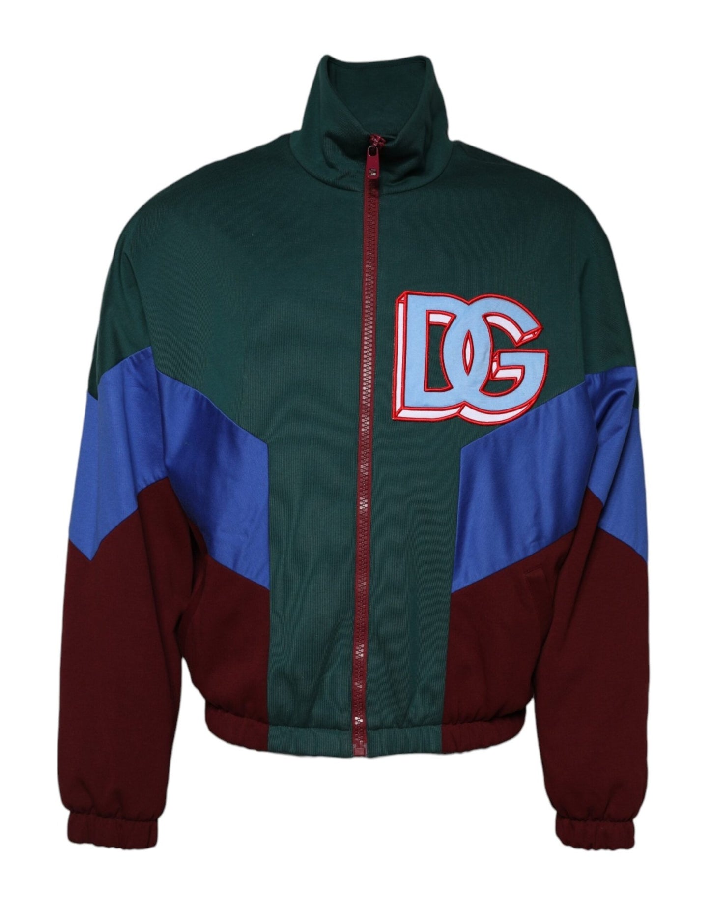 Dolce & Gabbana Multicolor Cotton Logo Full Zip Jacket – IT52 | XL par Dolce & Gabbana | Disponible sur Sandy Store ByNet