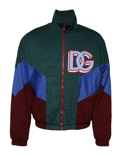 Dolce & Gabbana Multicolor Cotton Logo Full Zip Jacket – IT52 | XL par Dolce & Gabbana | Disponible sur Sandy Store ByNet