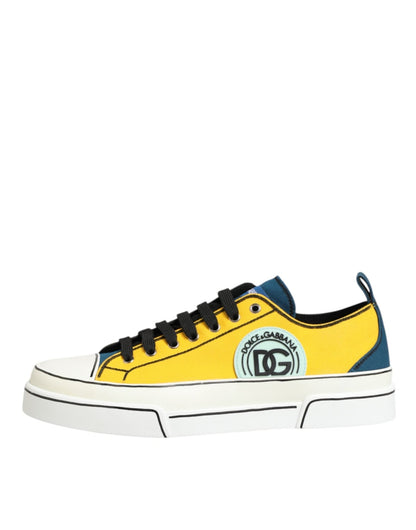 Dolce & Gabbana Multicolor Cotton Logo Low Top Sneakers Shoes – EU44/US11 par Dolce & Gabbana | Disponible sur Sandy Store ByNet