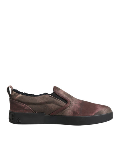 Dolce & Gabbana Multicolor Cotton Low Top Slip On Men Sneakers Shoes – EU44/US11 par Dolce & Gabbana | Disponible sur Sandy Store ByNet