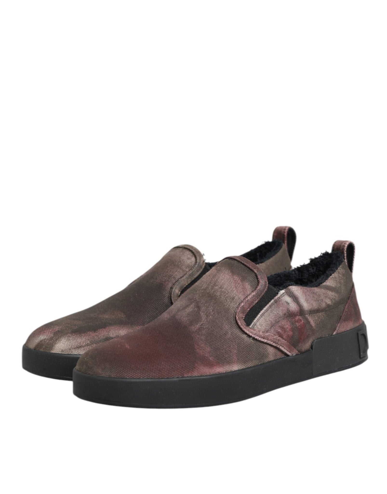 Dolce & Gabbana Multicolor Cotton Low Top Slip On Men Sneakers Shoes – EU44/US11 par Dolce & Gabbana | Disponible sur Sandy Store ByNet