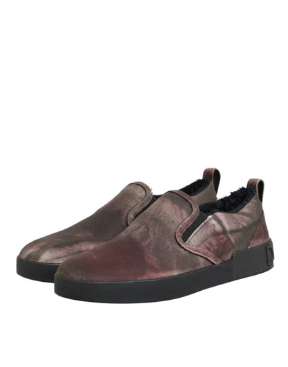 Dolce & Gabbana Multicolor Cotton Low Top Slip On Men Sneakers Shoes – EU44/US11 par Dolce & Gabbana | Disponible sur Sandy Store ByNet