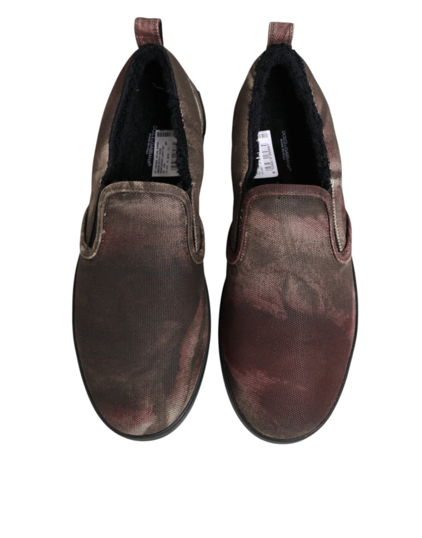 Dolce & Gabbana Multicolor Cotton Low Top Slip On Men Sneakers Shoes – EU44/US11 par Dolce & Gabbana | Disponible sur Sandy Store ByNet