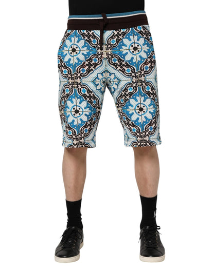 Dolce & Gabbana Multicolor Cotton Maiolica Print Bermuda Shorts – IT50 | L par Dolce & Gabbana | Disponible sur Sandy Store ByNet