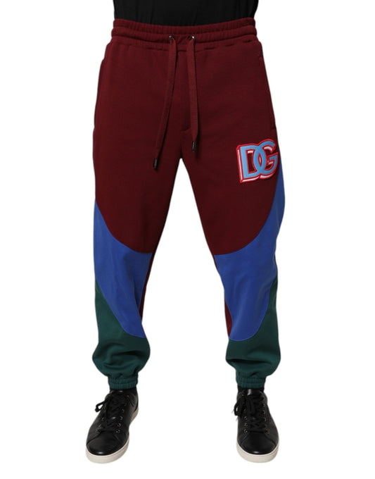 Dolce & Gabbana Multicolor Cotton Men Jogger Sweatpants Pants – IT48 | M par Dolce & Gabbana | Disponible sur Sandy Store ByNet