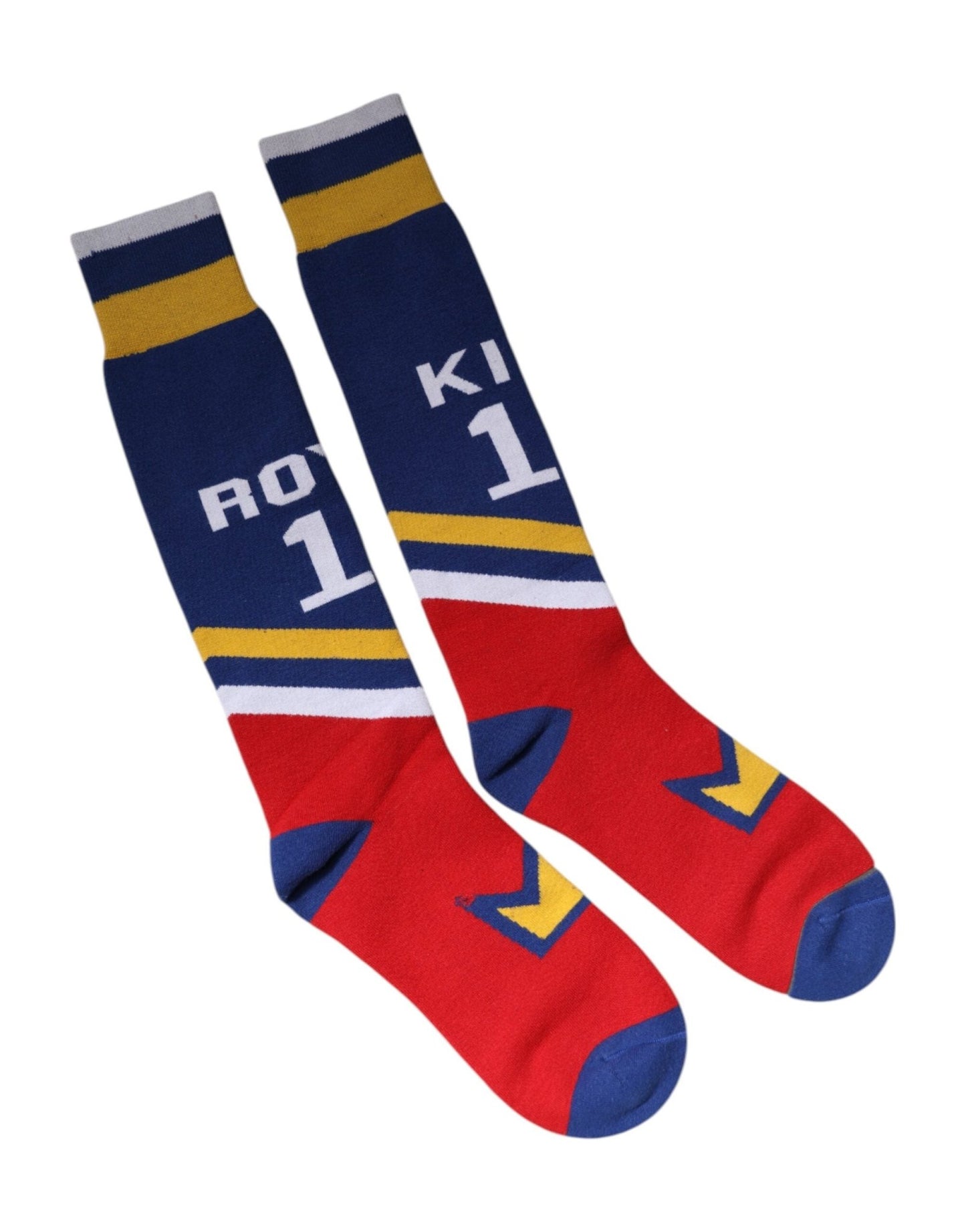 Dolce & Gabbana Multicolor Cotton Stretch Over Calf Socks – M par Dolce & Gabbana | Disponible sur Sandy Store ByNet