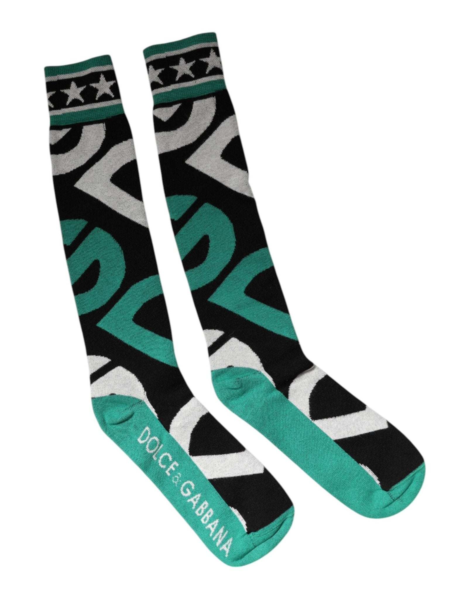 Dolce & Gabbana Multicolor Cotton Stretch Over Calf Socks – M par Dolce & Gabbana | Disponible sur Sandy Store ByNet