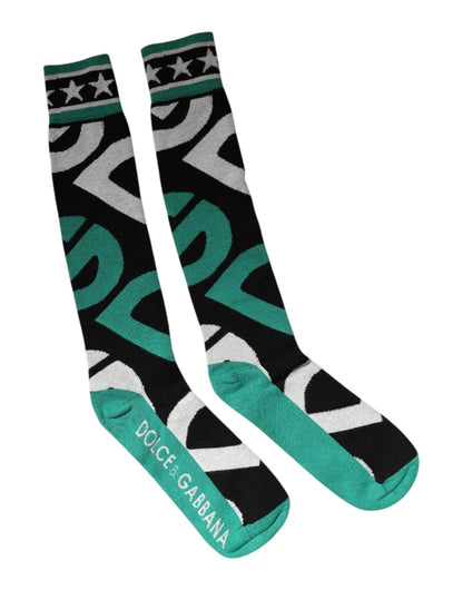 Dolce & Gabbana Multicolor Cotton Stretch Over Calf Socks – M par Dolce & Gabbana | Disponible sur Sandy Store ByNet