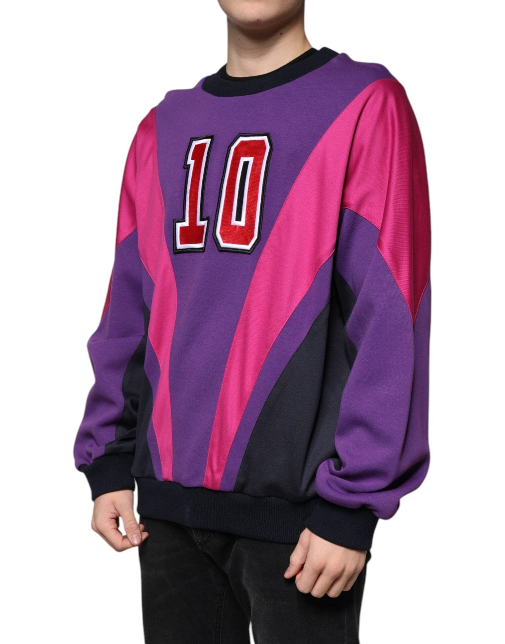Dolce & Gabbana Multicolor Crew Neck Men Sweatshirt Sweater - Sandy Store ByNet