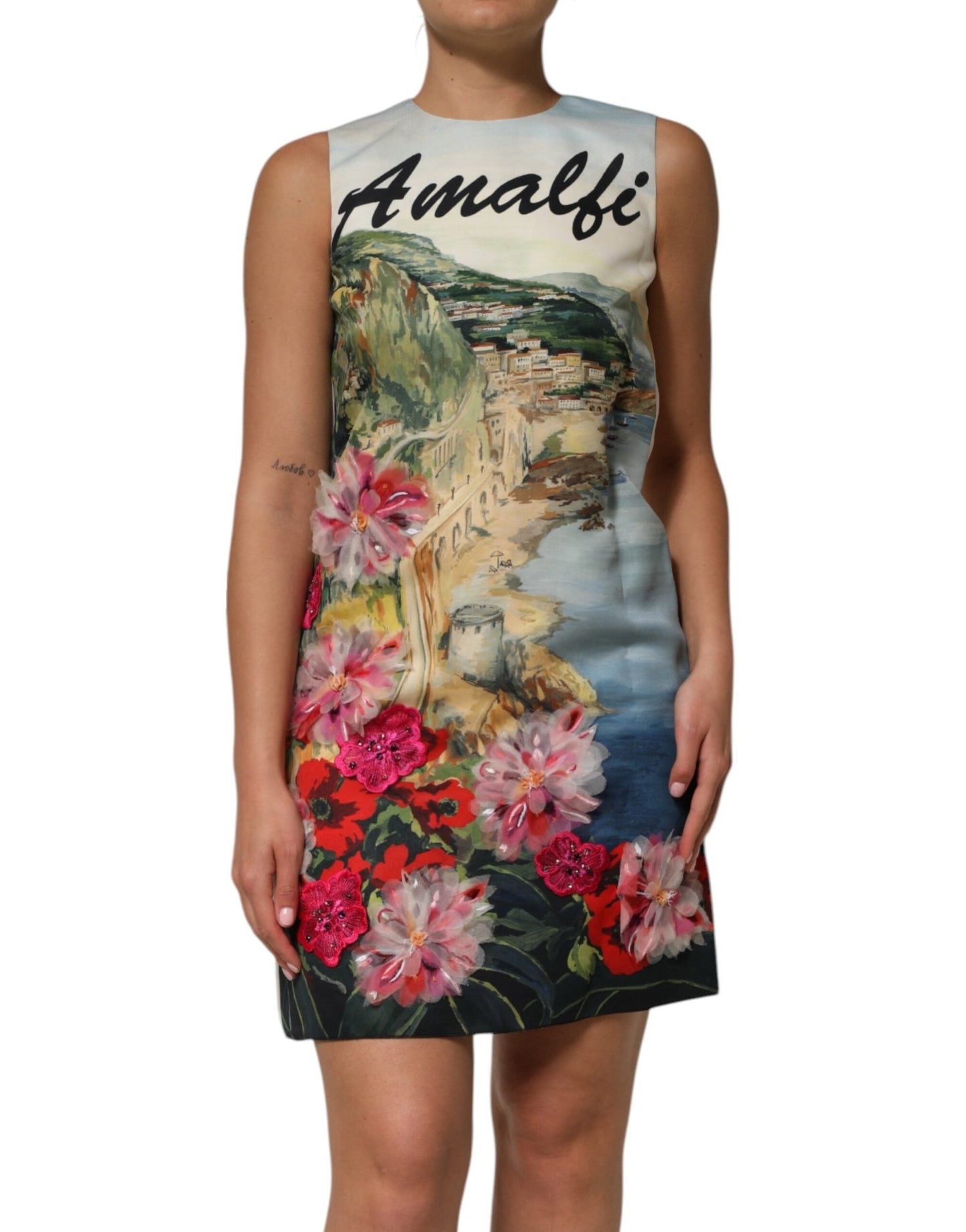 Dolce & Gabbana Multicolor Crystal Embellished Mini Dress – IT36|XXS par Dolce & Gabbana | Disponible sur Sandy Store ByNet