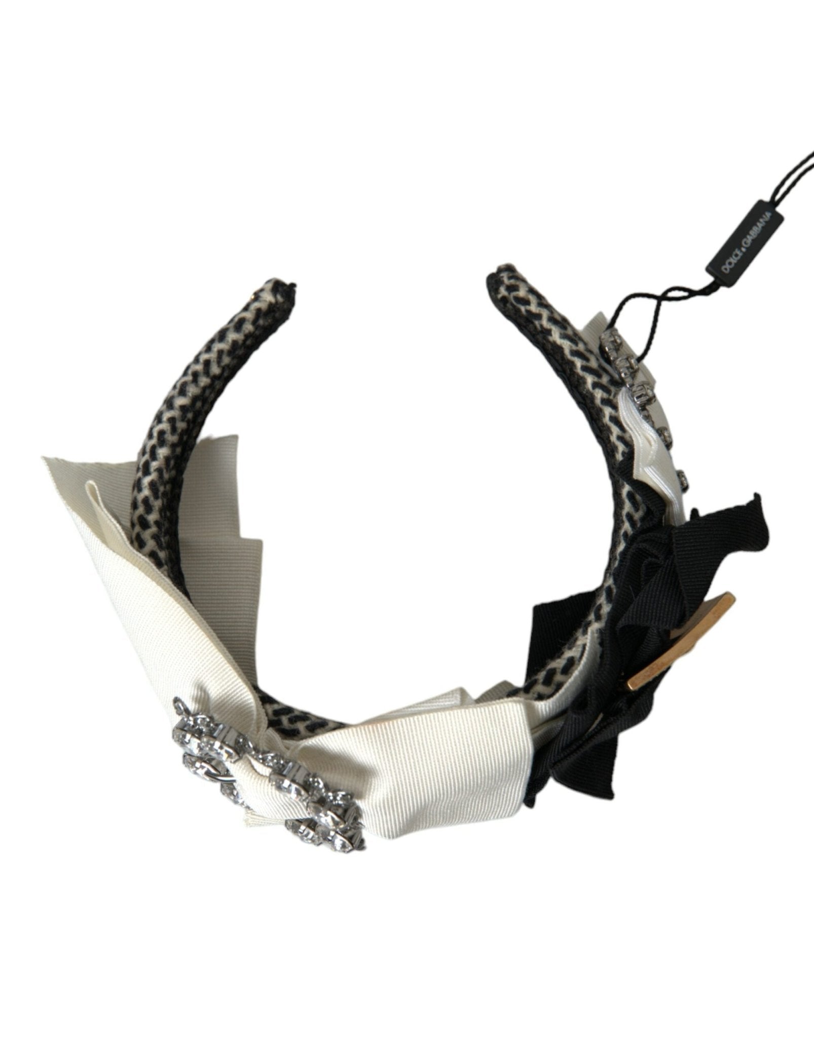 Dolce & Gabbana Multicolor Crystal Embellished Women Headband Diadem - Sandy Store ByNet