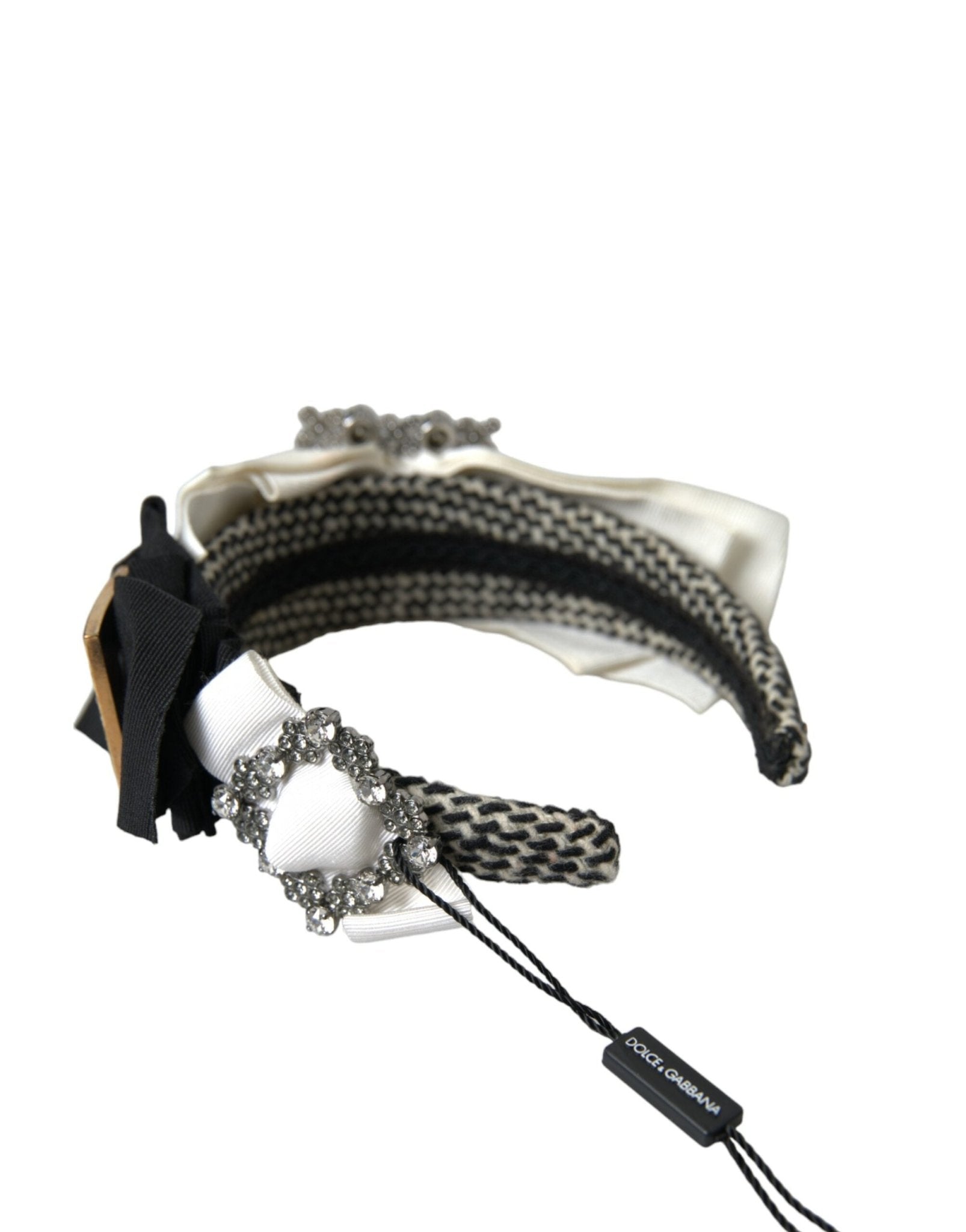 Dolce & Gabbana Multicolor Crystal Embellished Women Headband Diadem - Sandy Store ByNet
