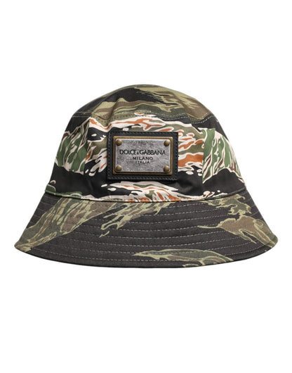 Dolce & Gabbana Multicolor DG Plaque Wide Brim Bucket Hat – 58 cm|M par Dolce & Gabbana | Disponible sur Sandy Store ByNet