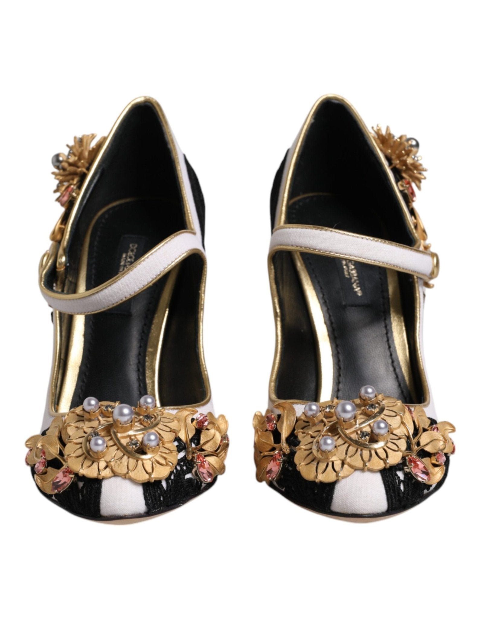 Dolce & Gabbana Multicolor Embellished Heels Pumps Shoes - Sandy Store ByNet