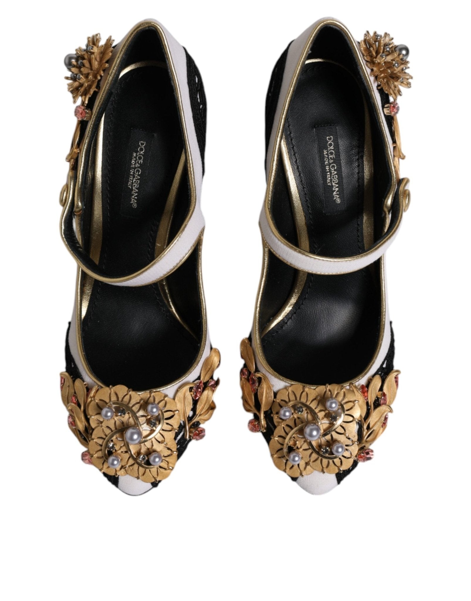 Dolce & Gabbana Multicolor Embellished Heels Pumps Shoes - Sandy Store ByNet