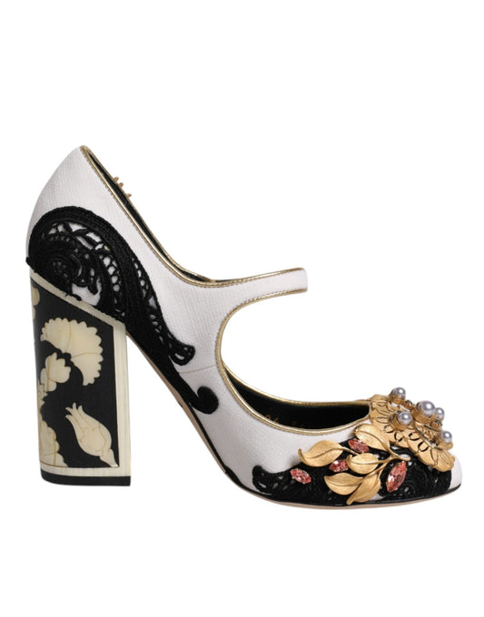 Dolce & Gabbana Multicolor Embellished Heels Pumps Shoes - Sandy Store ByNet