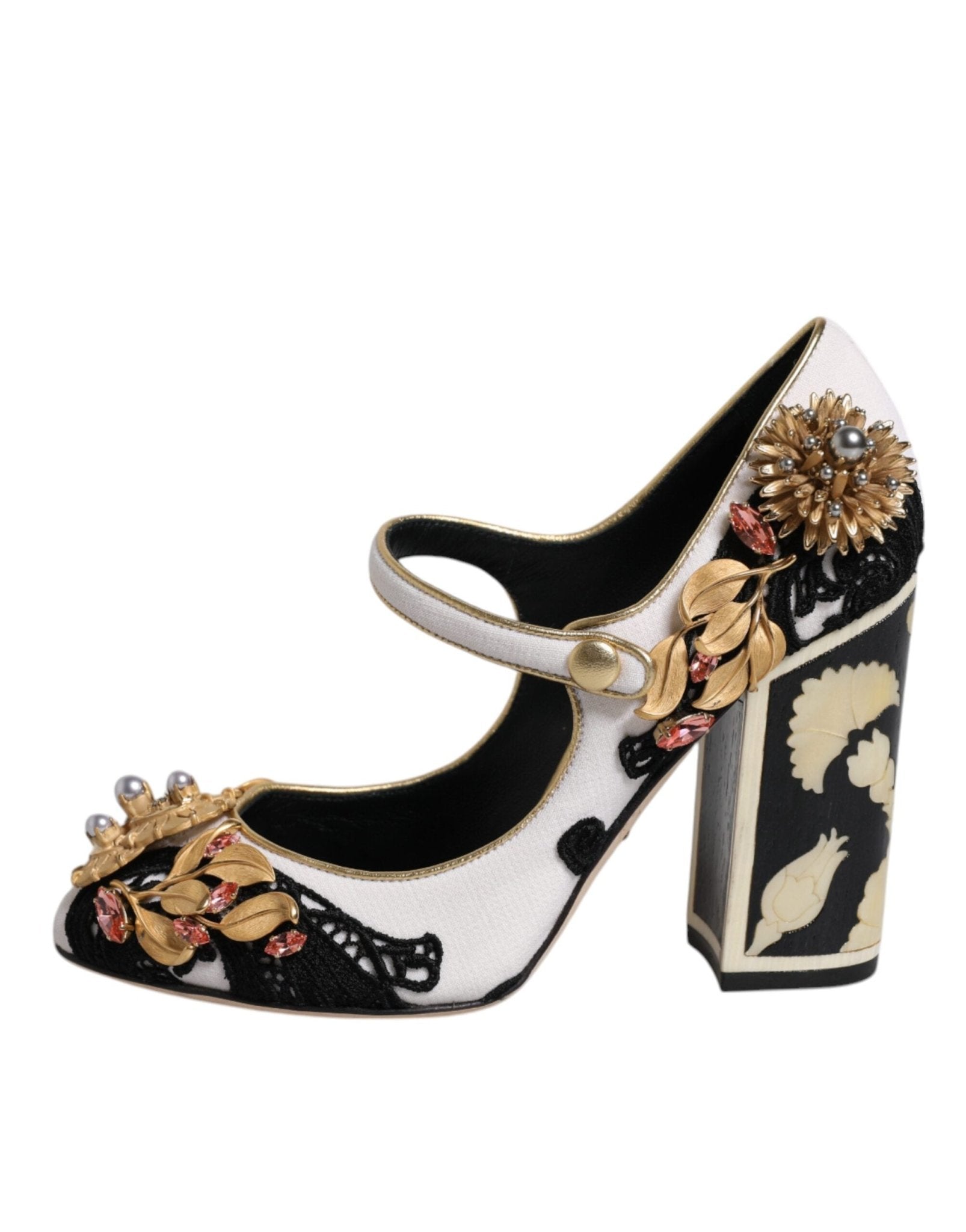 Dolce & Gabbana Multicolor Embellished Heels Pumps Shoes - Sandy Store ByNet