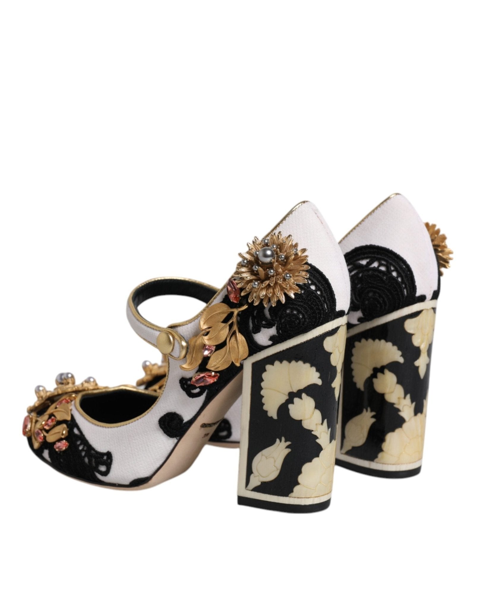 Dolce & Gabbana Multicolor Embellished Heels Pumps Shoes - Sandy Store ByNet