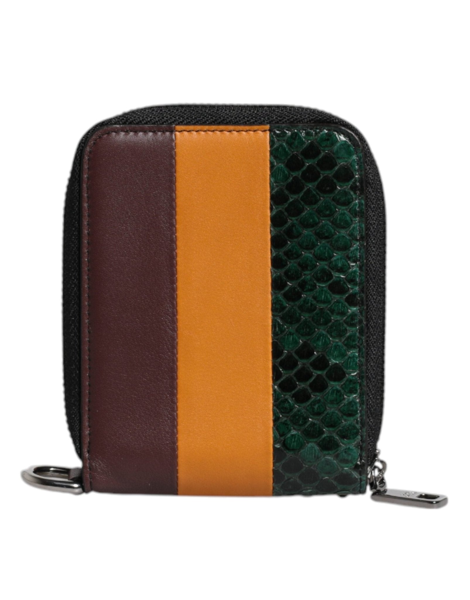 Dolce & Gabbana Multicolor Exotic Leather DG Bifold Card Holder Wallet - Sandy Store ByNet