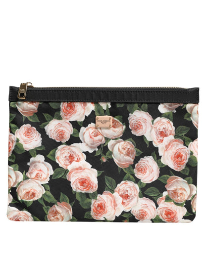 Dolce & Gabbana Multicolor Floral DG Plaque Clutch Women Pouch Borse Bag – par Dolce & Gabbana | Disponible sur Sandy Store ByNet