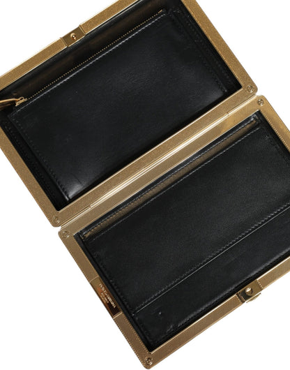 Dolce & Gabbana Multicolor Floral Gold Frame Clutch Evening Purse Bag - Sandy Store ByNet