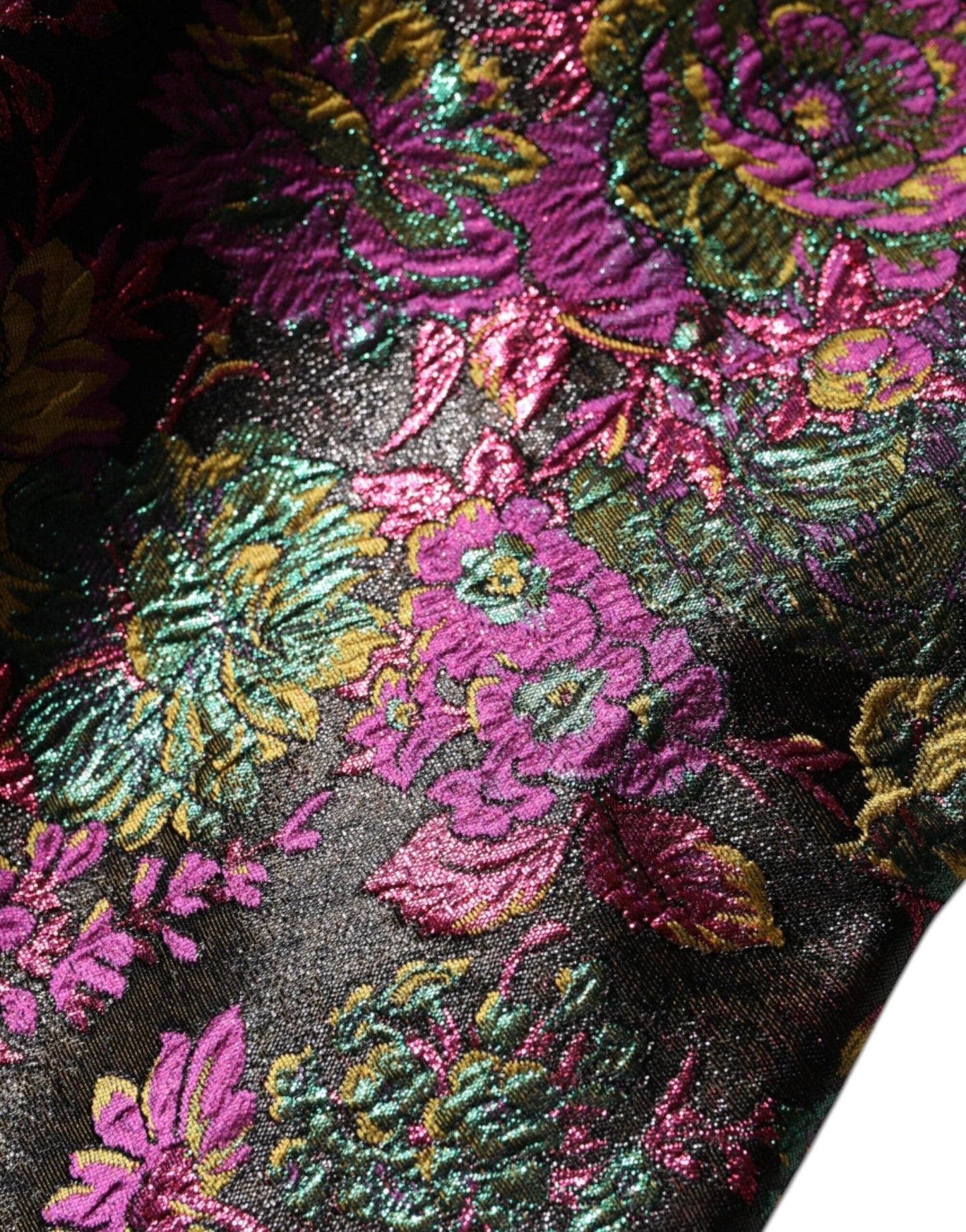 Dolce & Gabbana Multicolor Floral Jacquard Cropped Jacket - Sandy Store ByNet