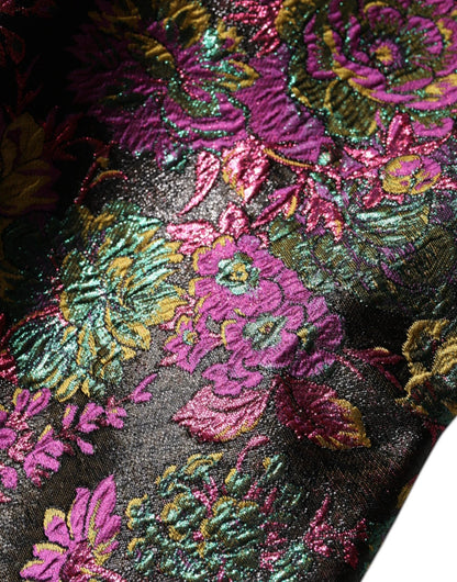Dolce & Gabbana Multicolor Floral Jacquard Cropped Jacket - Sandy Store ByNet