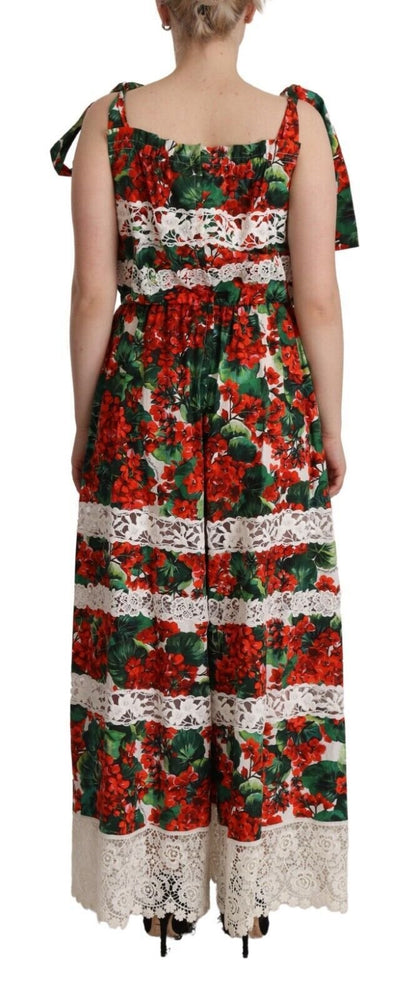 Dolce & Gabbana Multicolor Floral Maxi Dress - Sandy Store ByNet