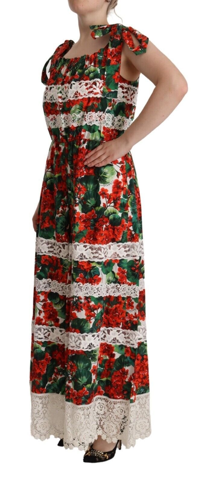 Dolce & Gabbana Multicolor Floral Maxi Dress - Sandy Store ByNet