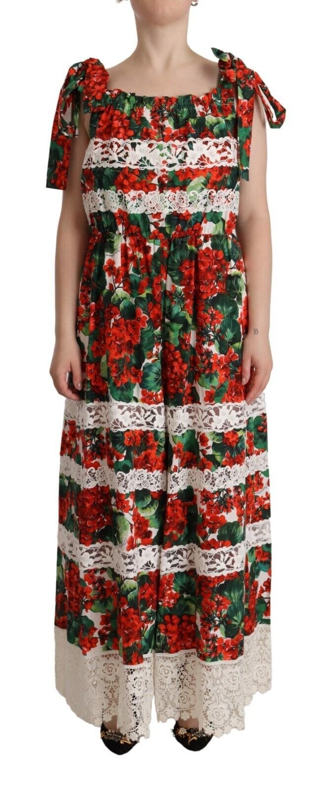 Dolce & Gabbana Multicolor Floral Maxi Dress - Sandy Store ByNet