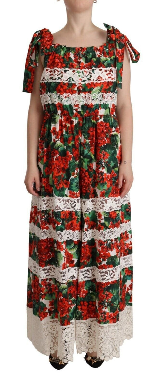 Dolce & Gabbana Multicolor Floral Maxi Dress - Sandy Store ByNet
